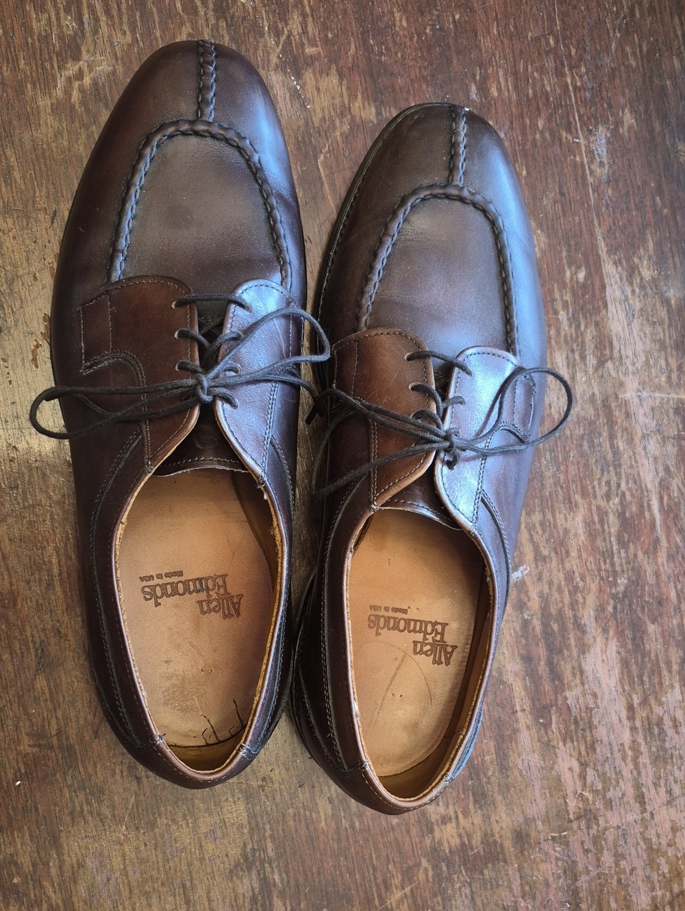 Allen Edmonds Brown Leather Derby Shoes